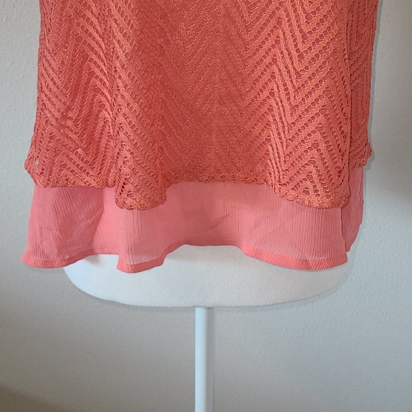 Coral layered swing tank top - medium - Picture 3 of 8